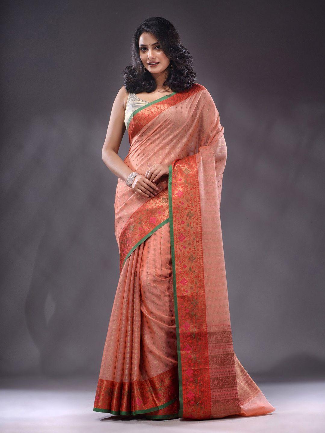 charukriti ethnic motifs woven design zari kota saree