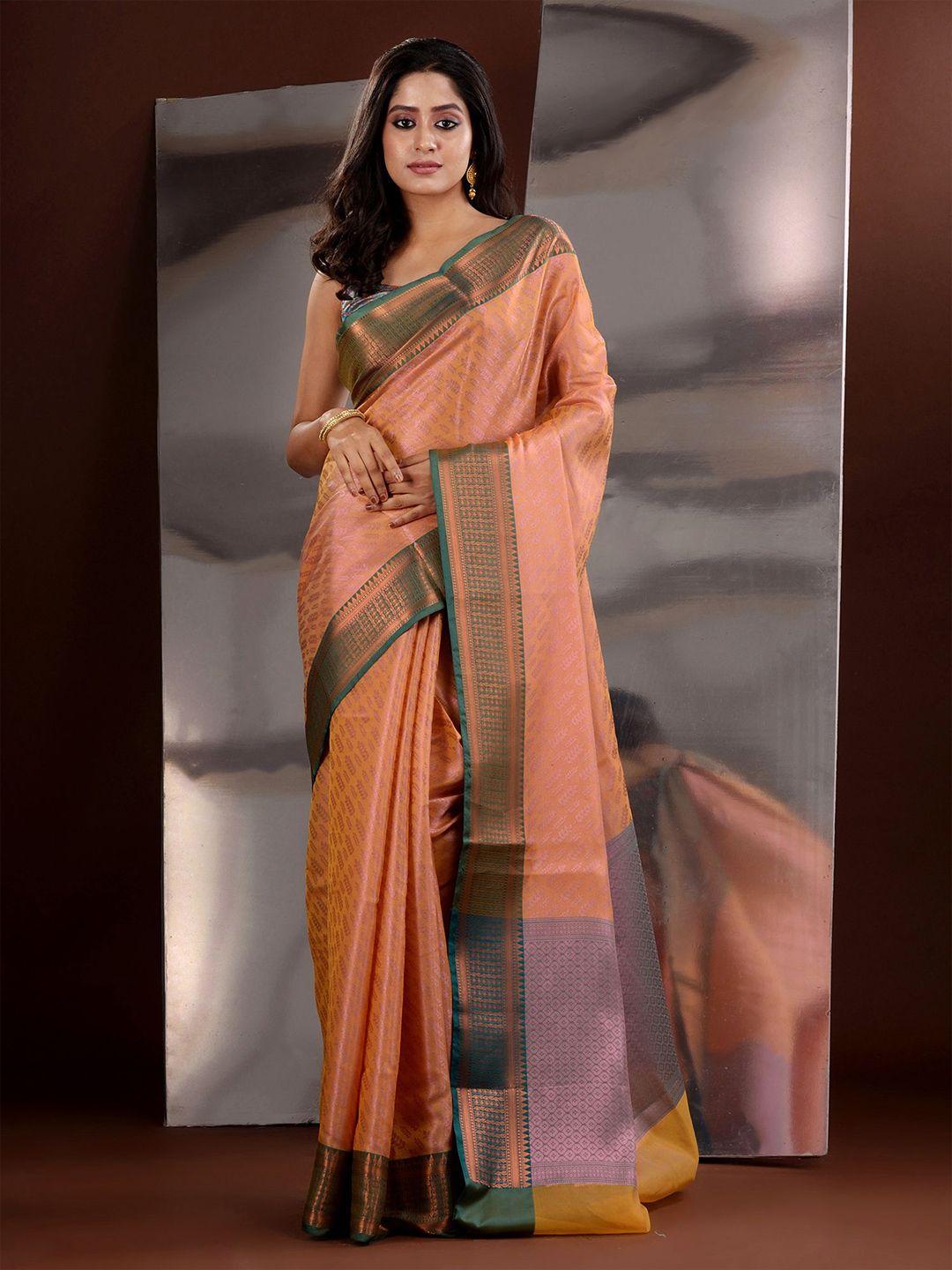 charukriti ethnic motifs woven design zari saree