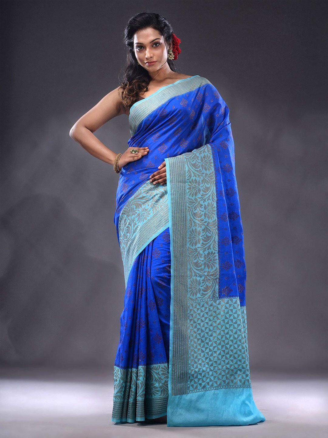 charukriti ethnic motifs woven design zari saree