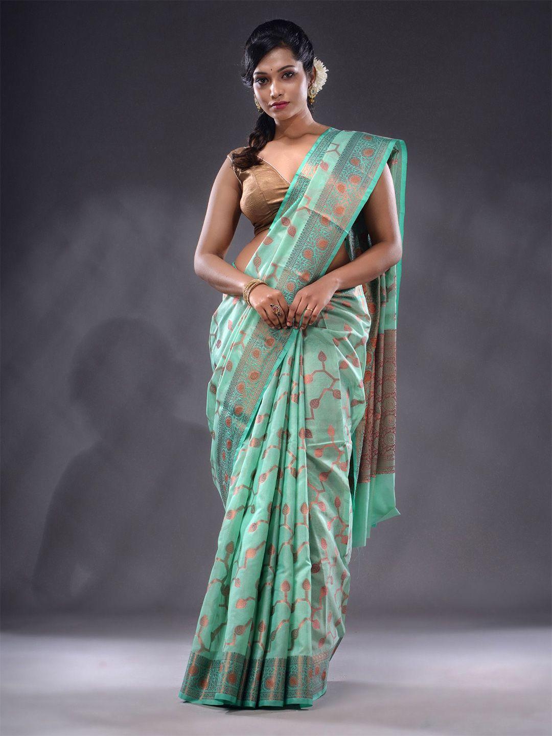 charukriti ethnic motifs woven design zari saree