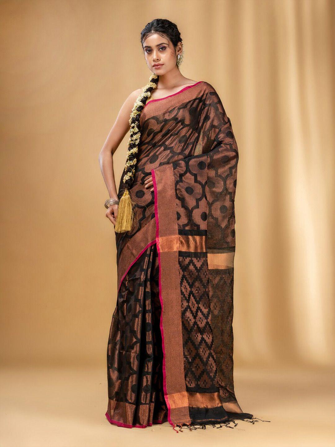 charukriti ethnic motifs woven design zari saree