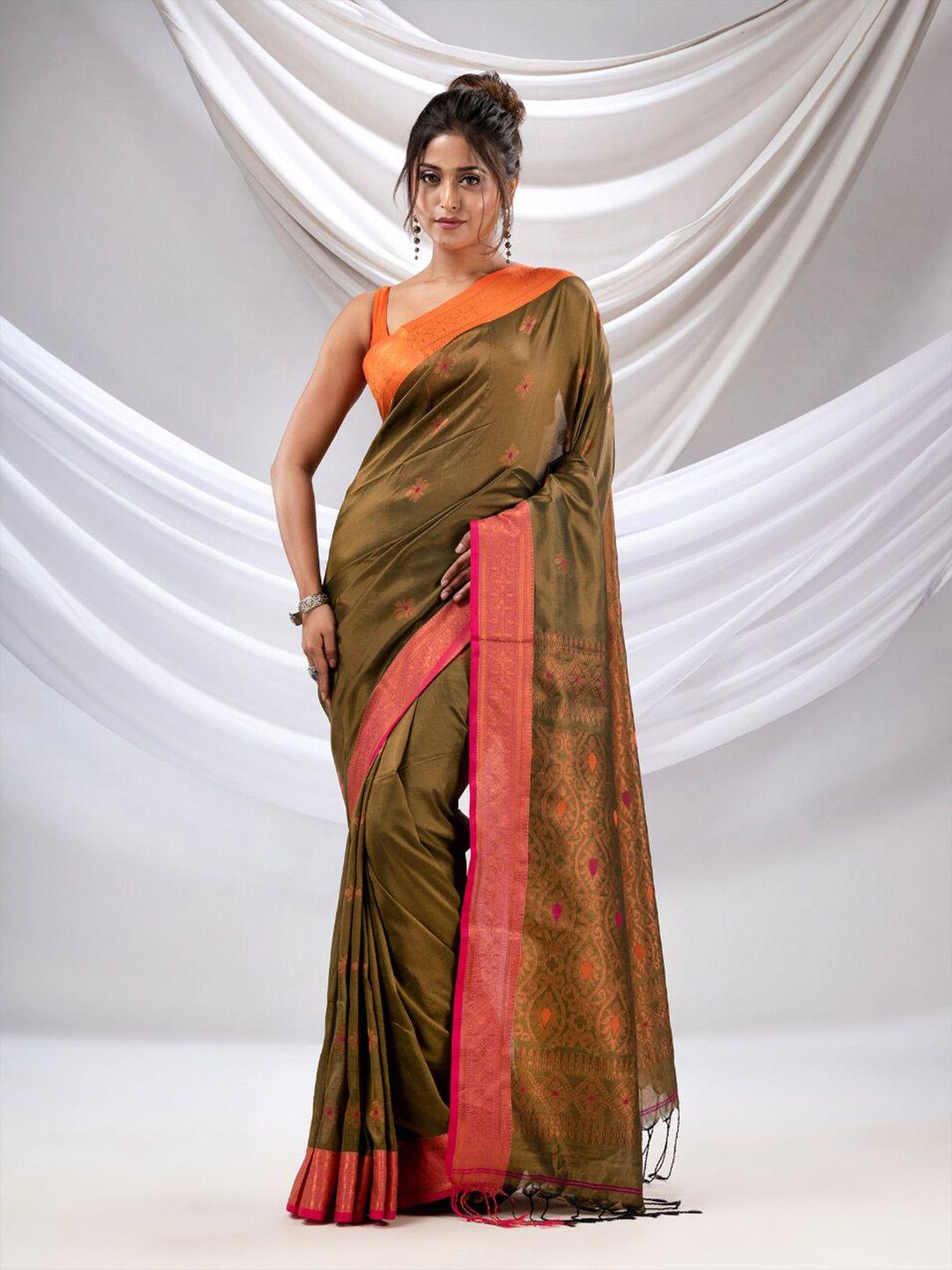 charukriti ethnic motifs woven design zari saree