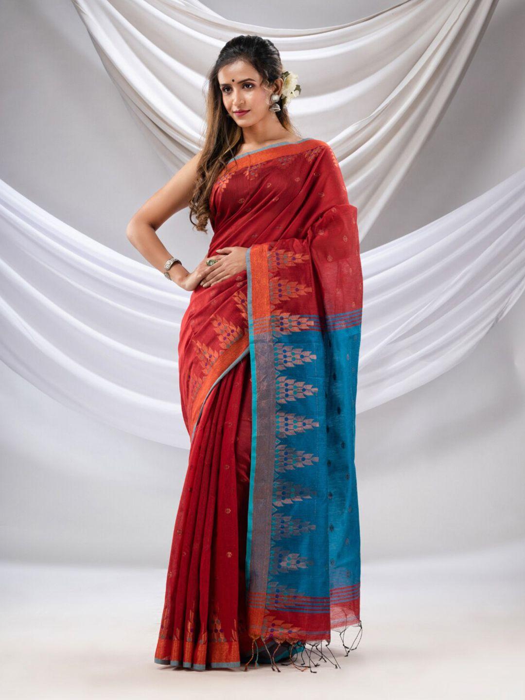 charukriti ethnic motifs woven design zari saree