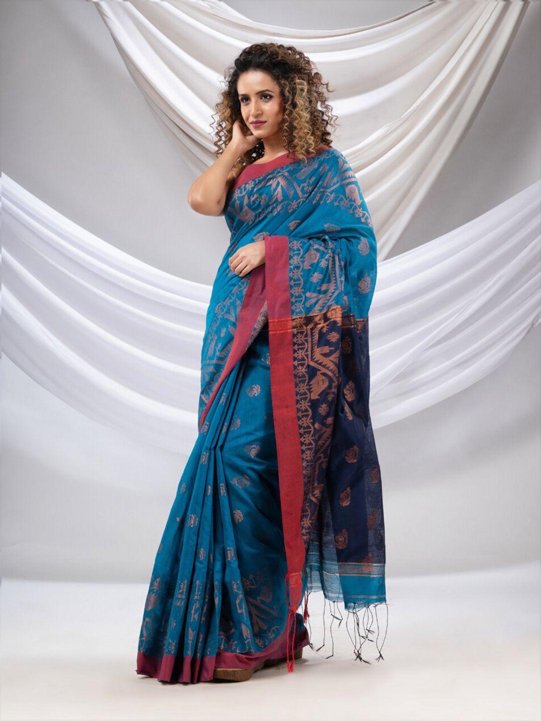 charukriti ethnic motifs woven design zari saree