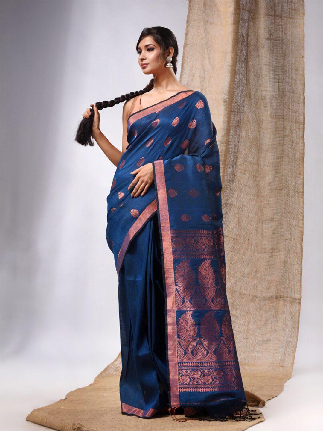 charukriti ethnic motifs woven design zari saree