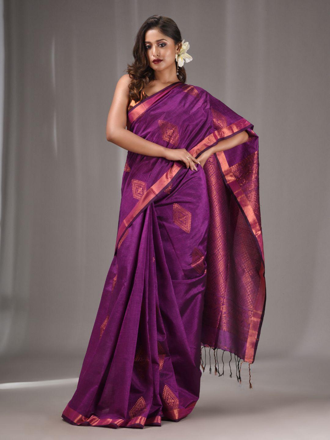 charukriti ethnic motifs woven design zari saree