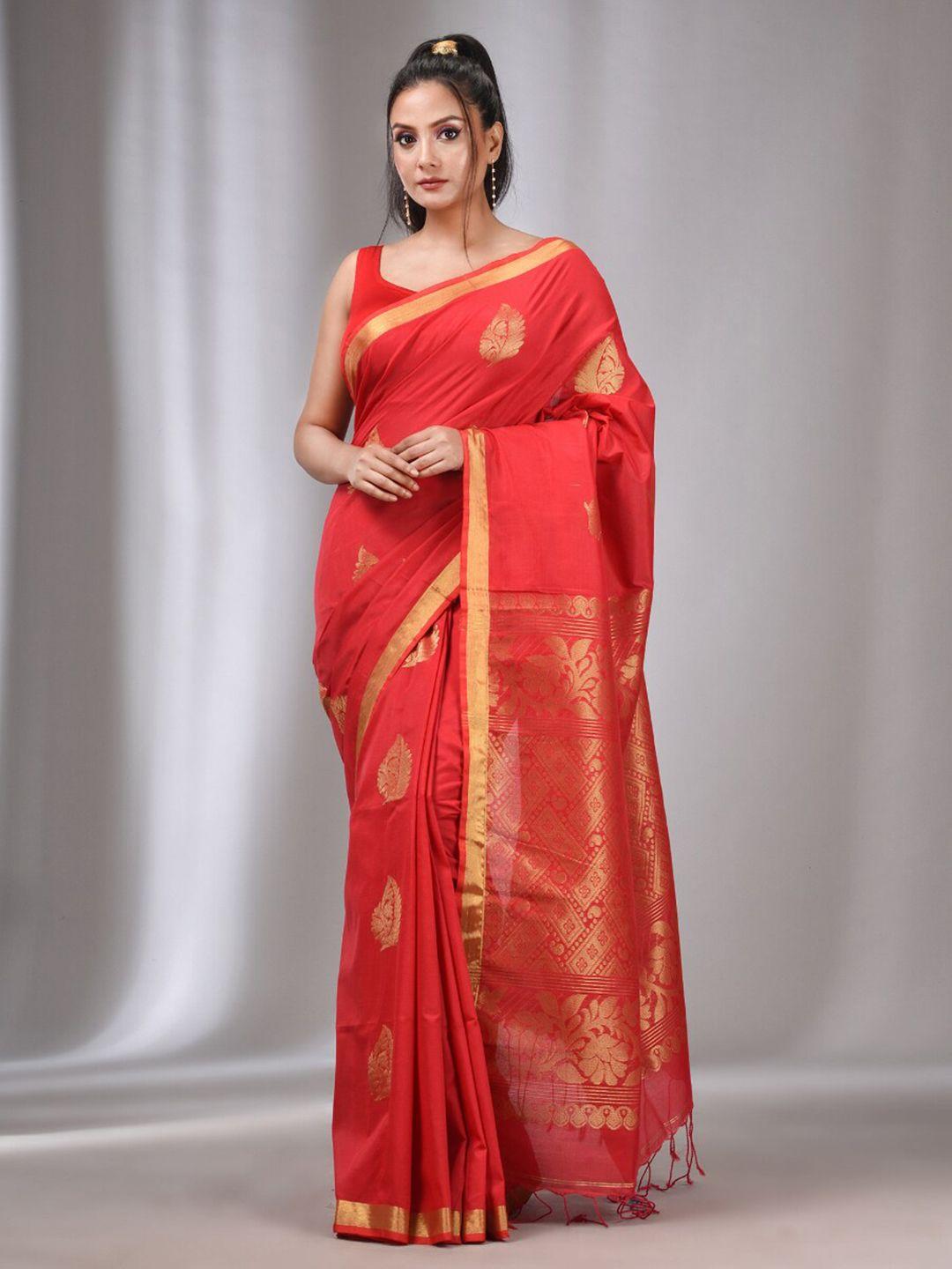 charukriti ethnic motifs woven design zari saree