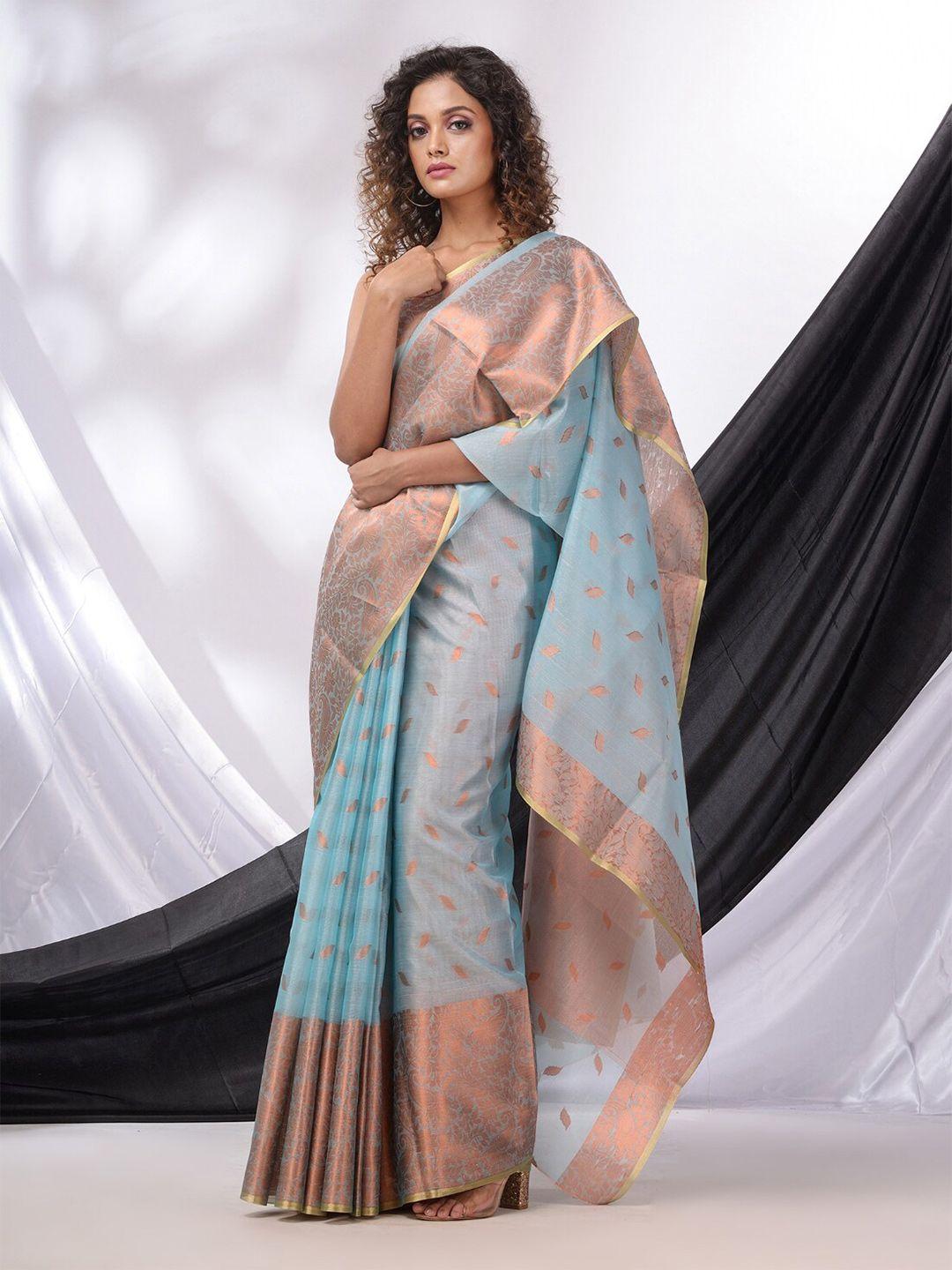 charukriti ethnic motifs woven design zari saree