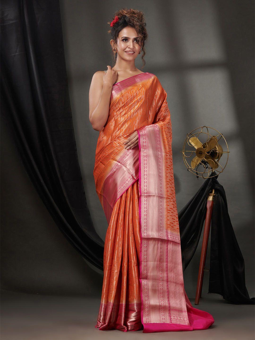 charukriti ethnic motifs woven design zari saree