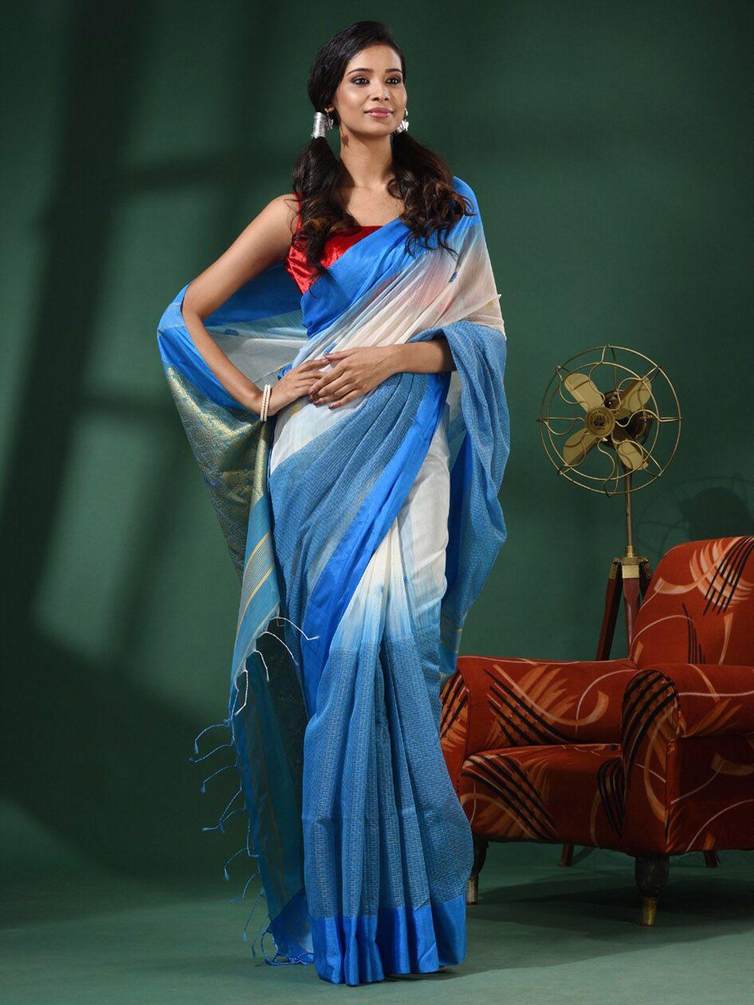 charukriti ethnic motifs woven design zari saree