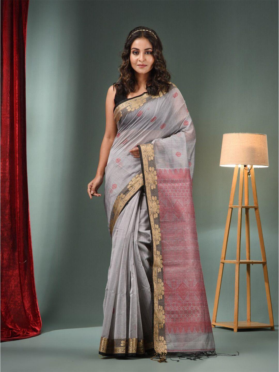 charukriti ethnic motifs woven design zari saree