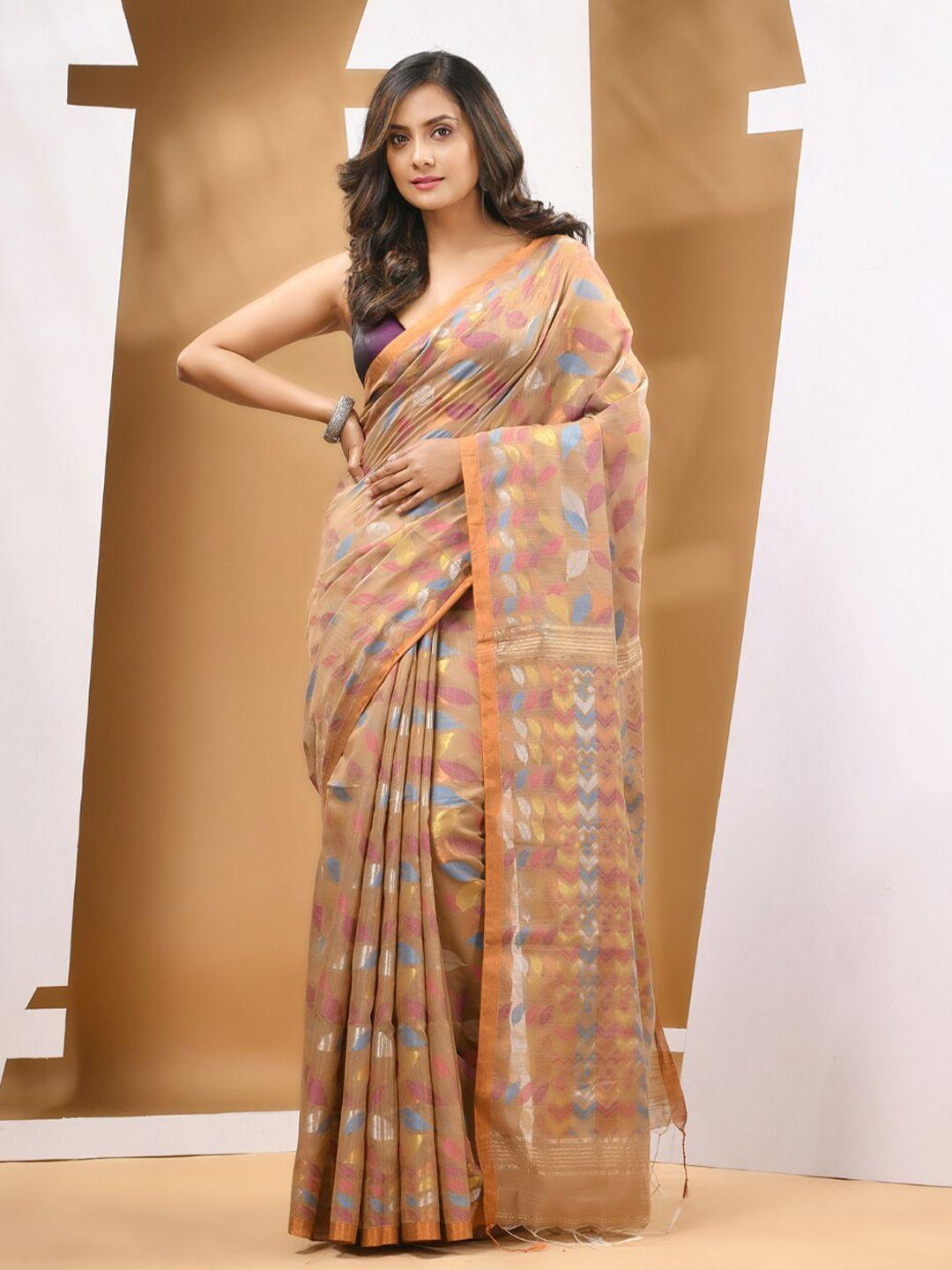 charukriti ethnic motifs woven design zari saree