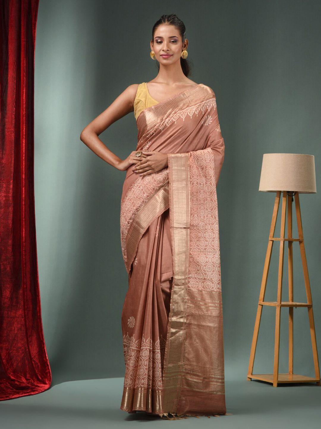 charukriti ethnic motifs woven designed zari saree