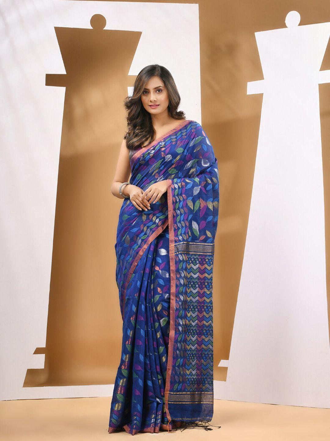 charukriti ethnic motifs zari saree