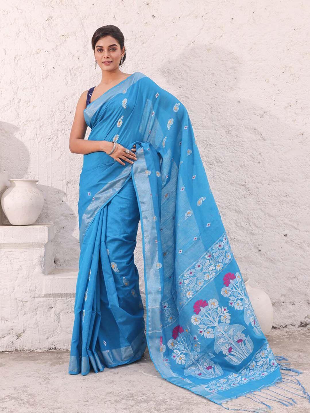 charukriti ethnic motifs zari saree