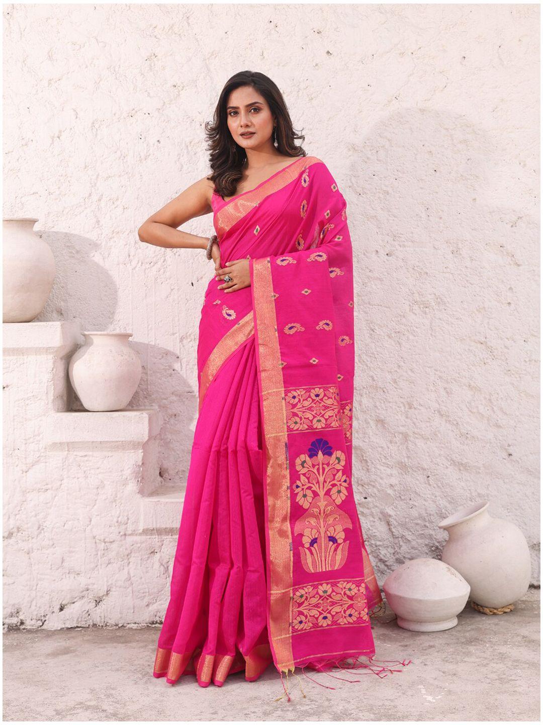 charukriti ethnic motifs zari saree