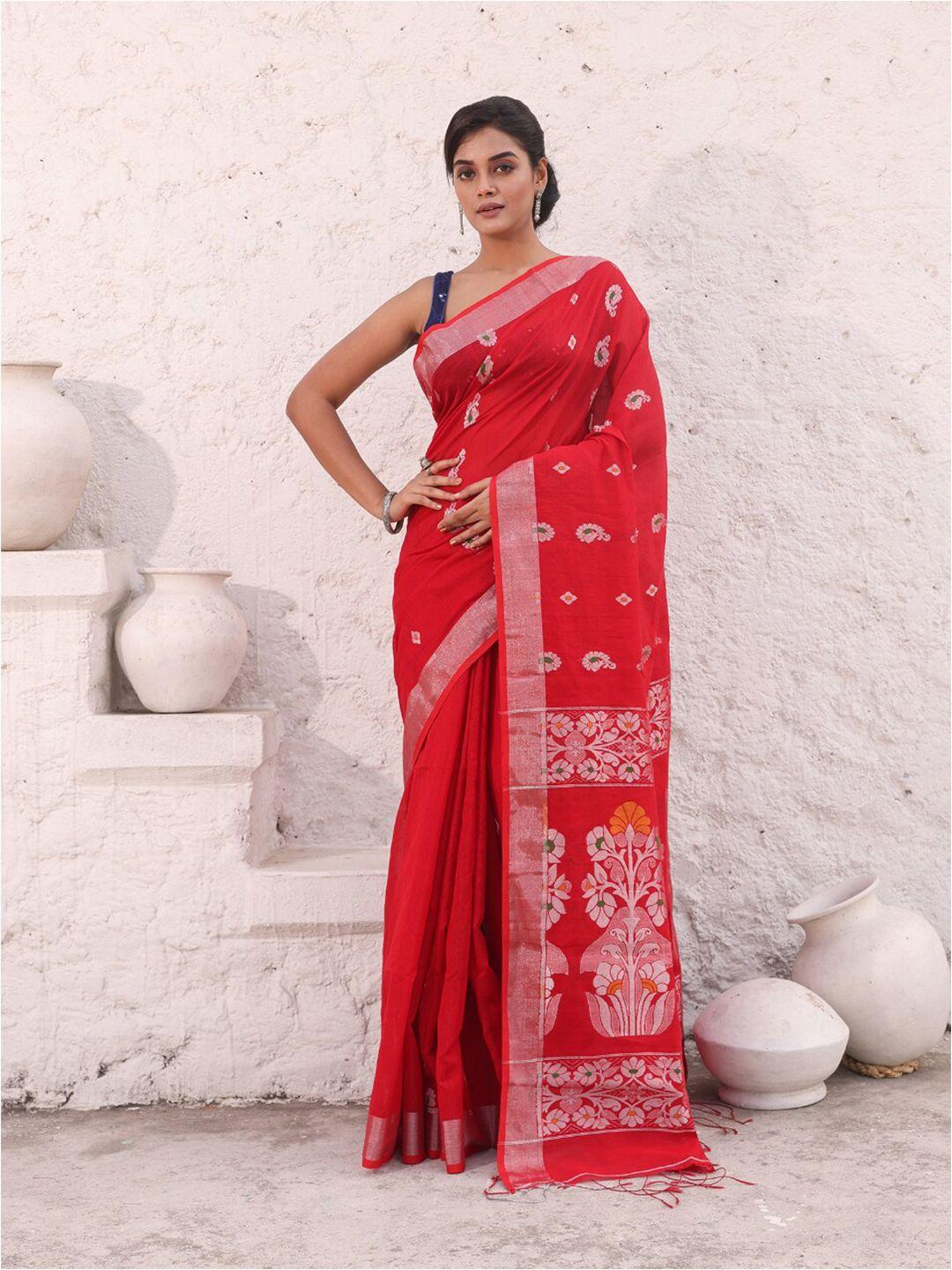 charukriti ethnic motifs zari saree