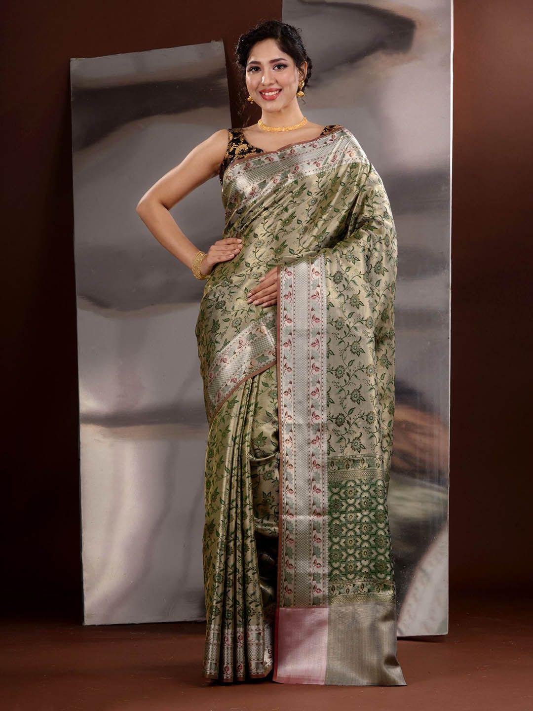 charukriti ethnic motifs zari silk blend saree