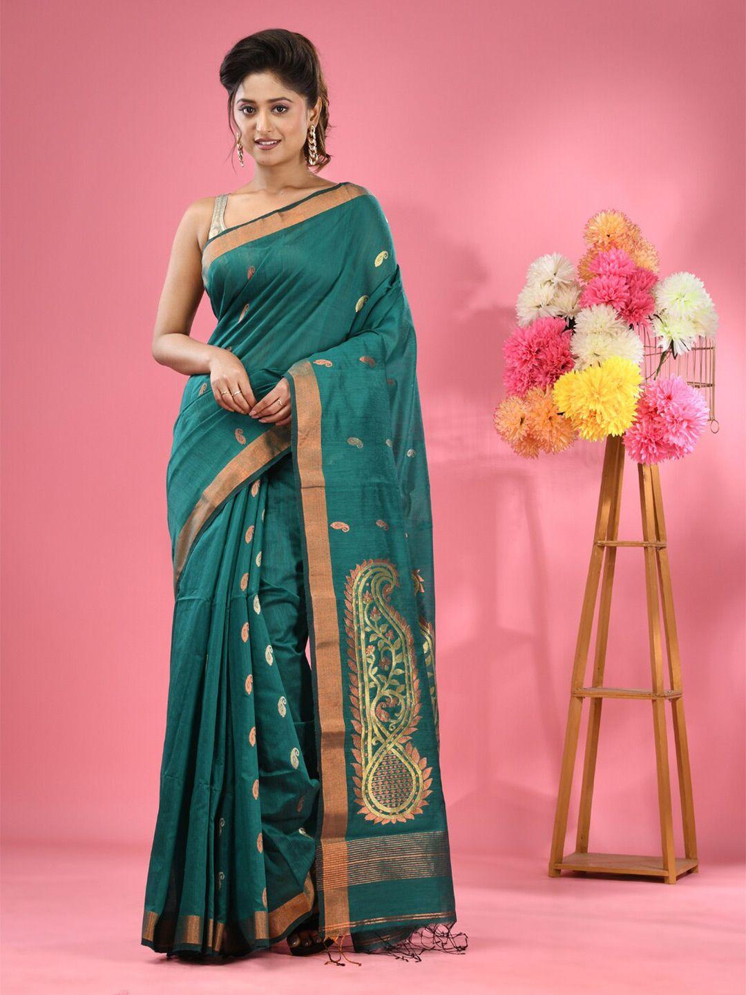 charukriti ethnic motifs zari woven design saree