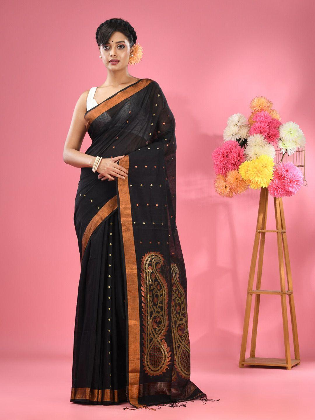 charukriti ethnic motifs zari woven design saree