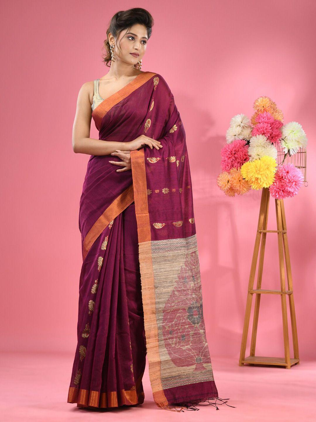 charukriti ethnic motifs zari woven design saree