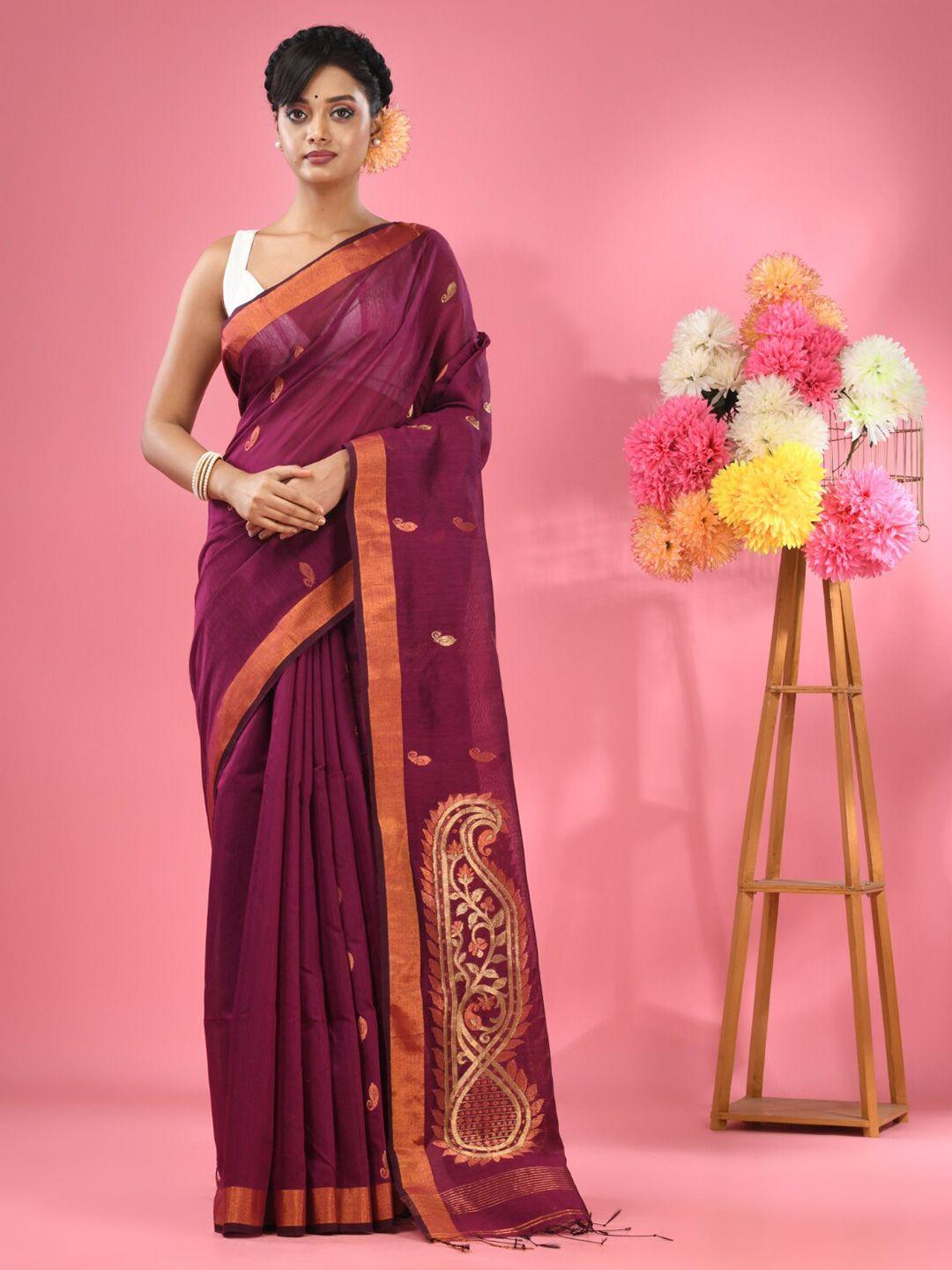 charukriti ethnic woven design saree