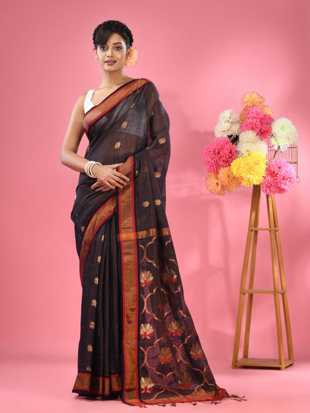 charukriti ethnic woven design saree