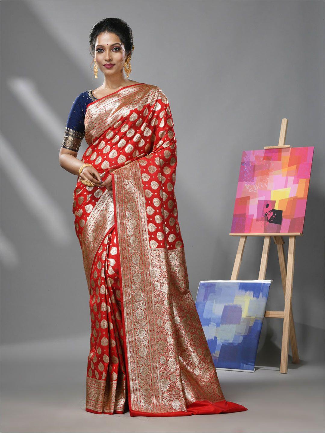 charukriti ethnic woven design zari banarasi saree