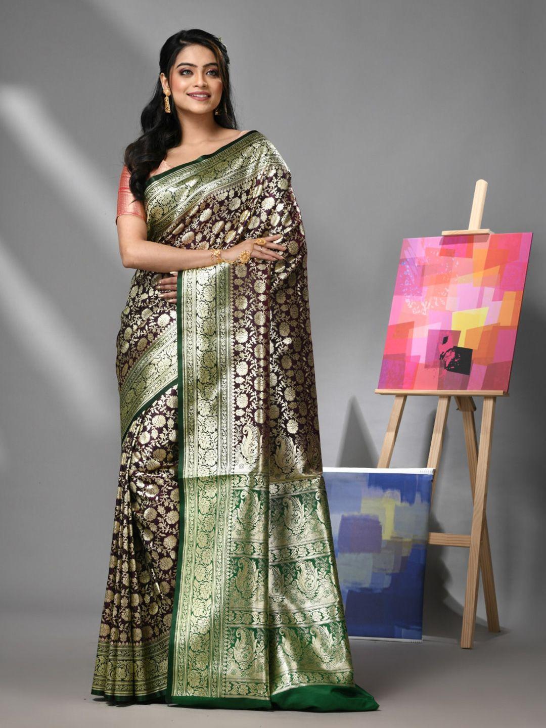 charukriti ethnic woven design zari banarasi saree