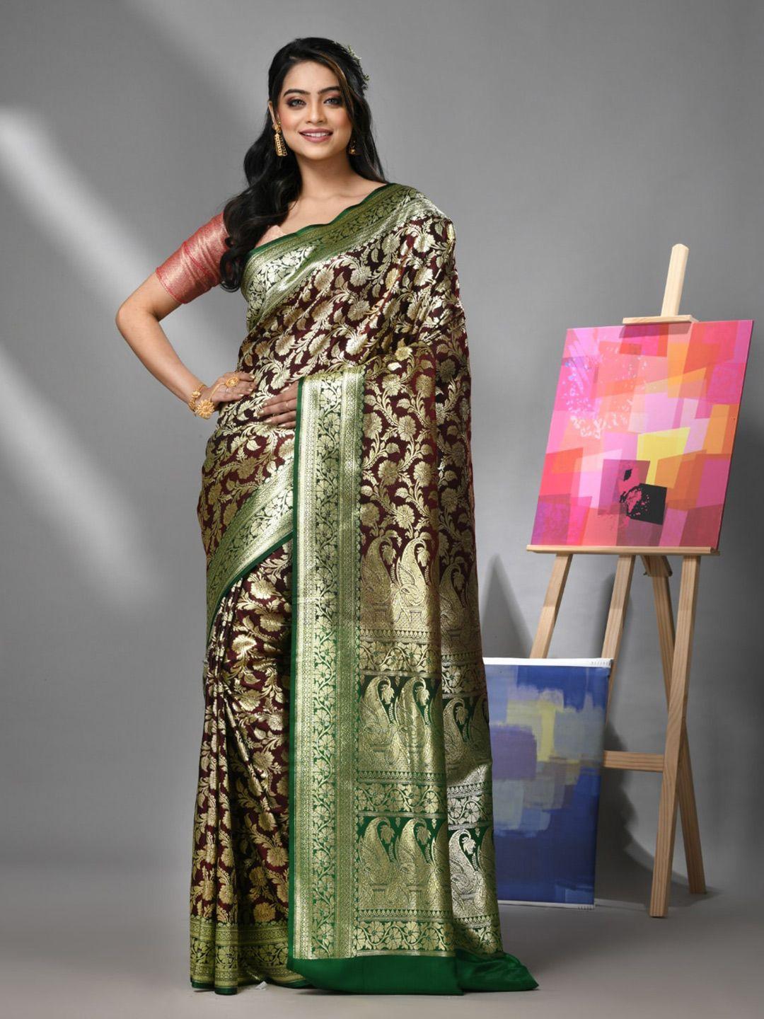 charukriti ethnic woven design zari heavy work banarasi saree