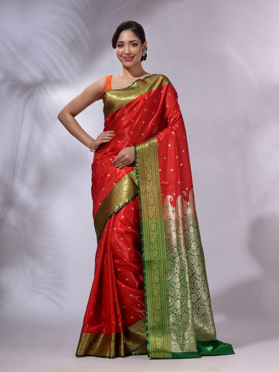 charukriti ethnic woven design zari saree