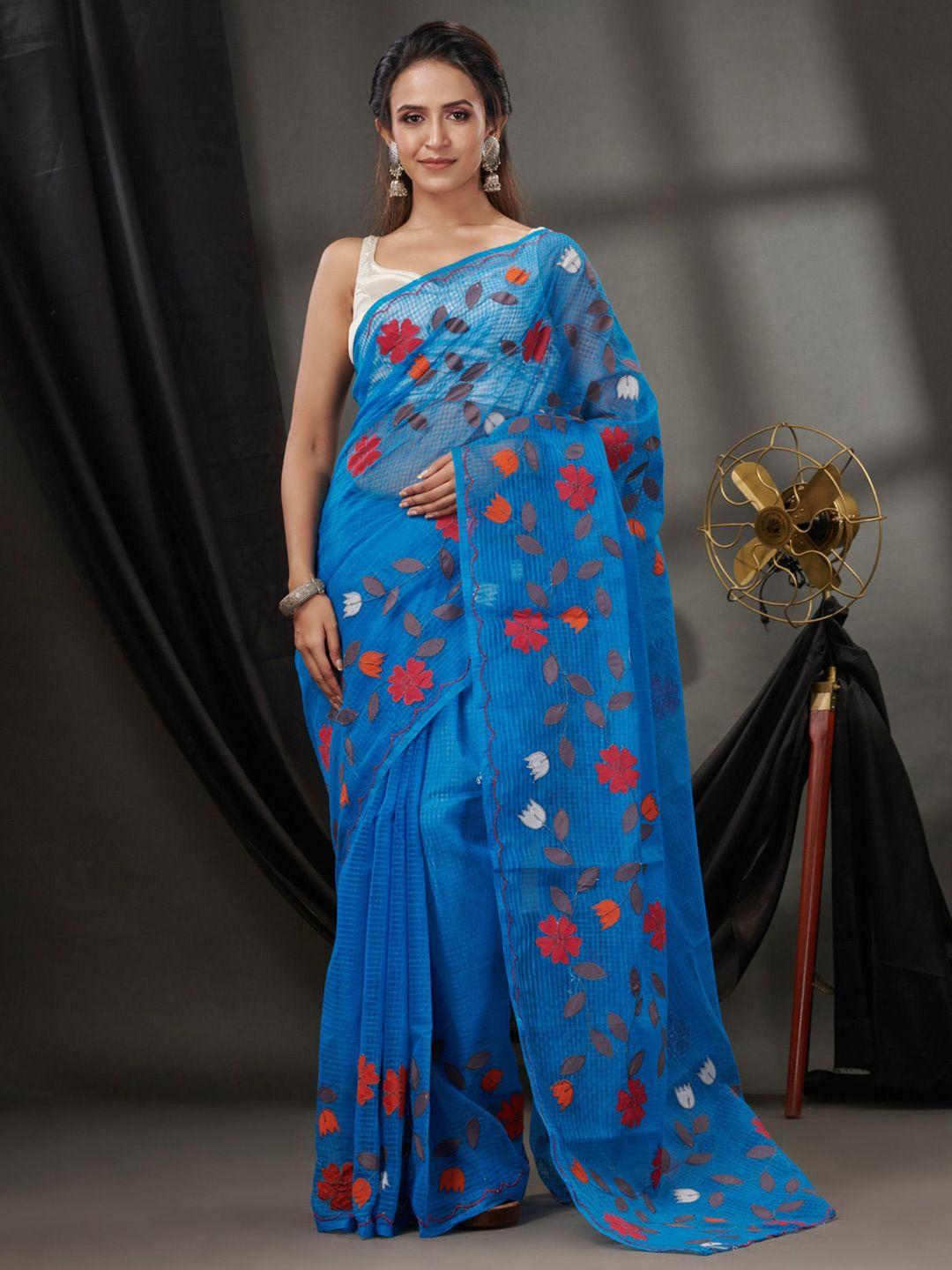 charukriti floral woven design kota saree