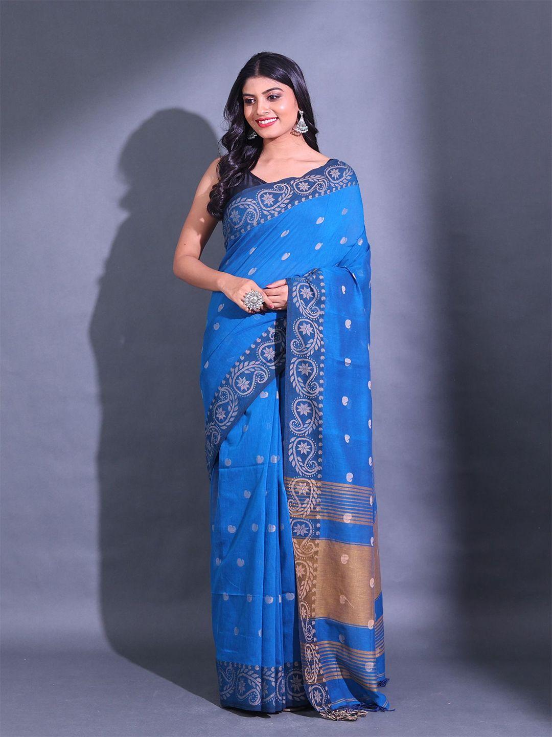 charukriti paisley motif woven design saree