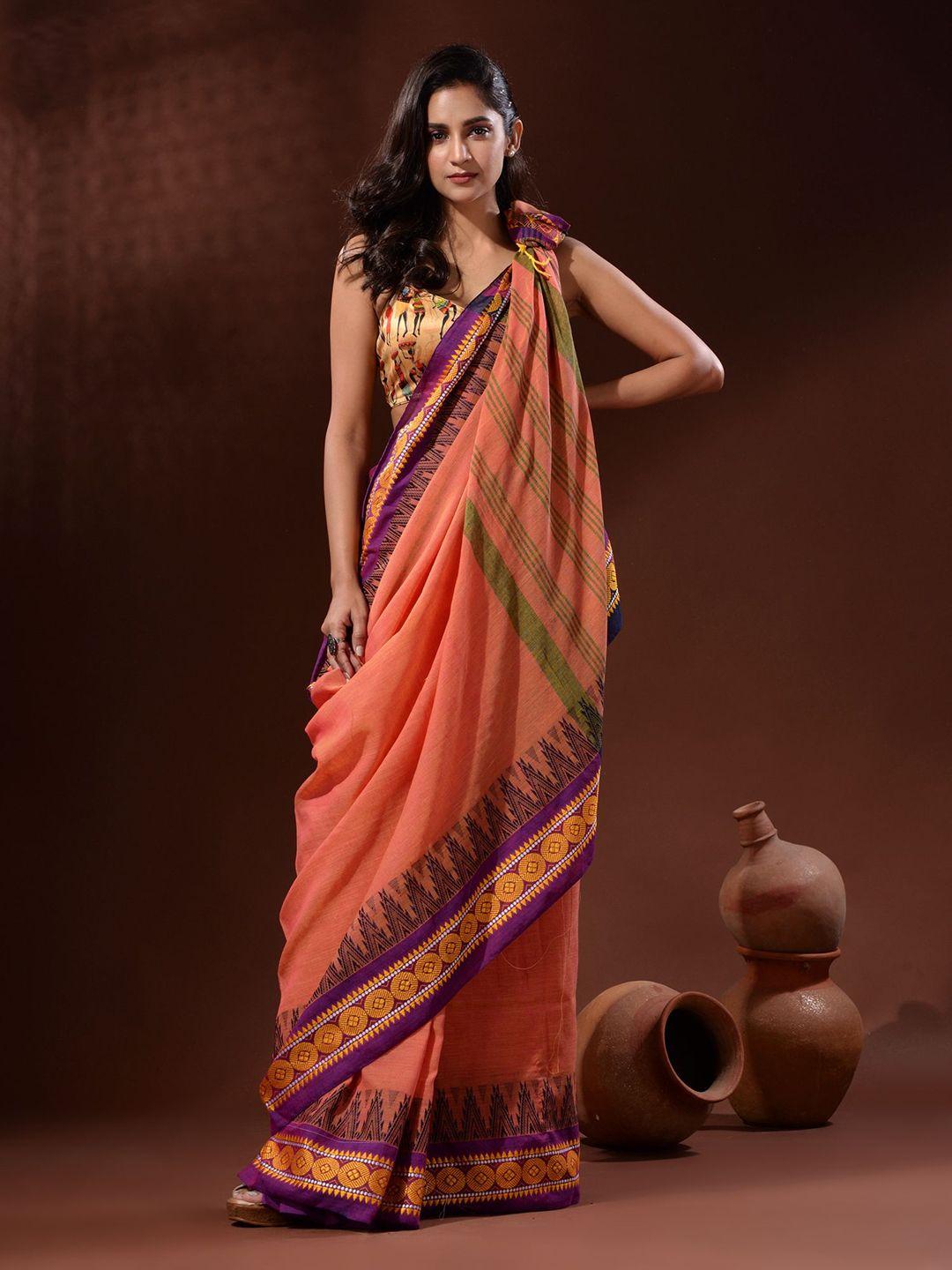 charukriti pure cotton saree