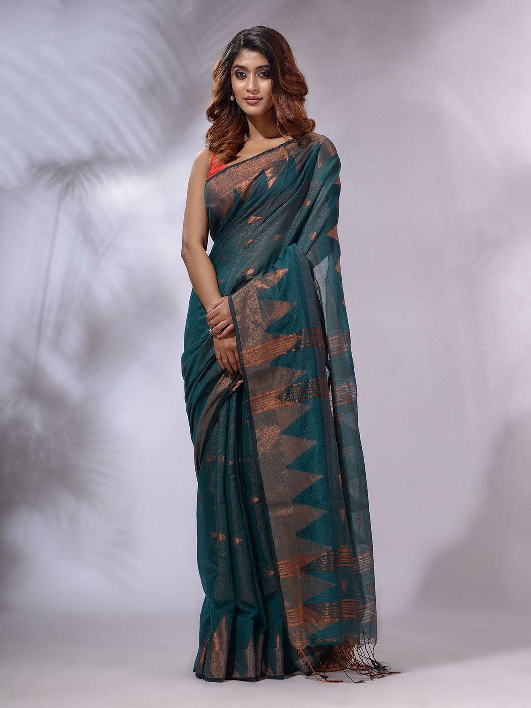 charukriti woven design handloom tissue saree