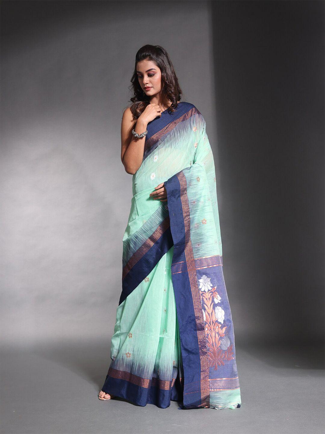 charukriti woven design zari ikat saree