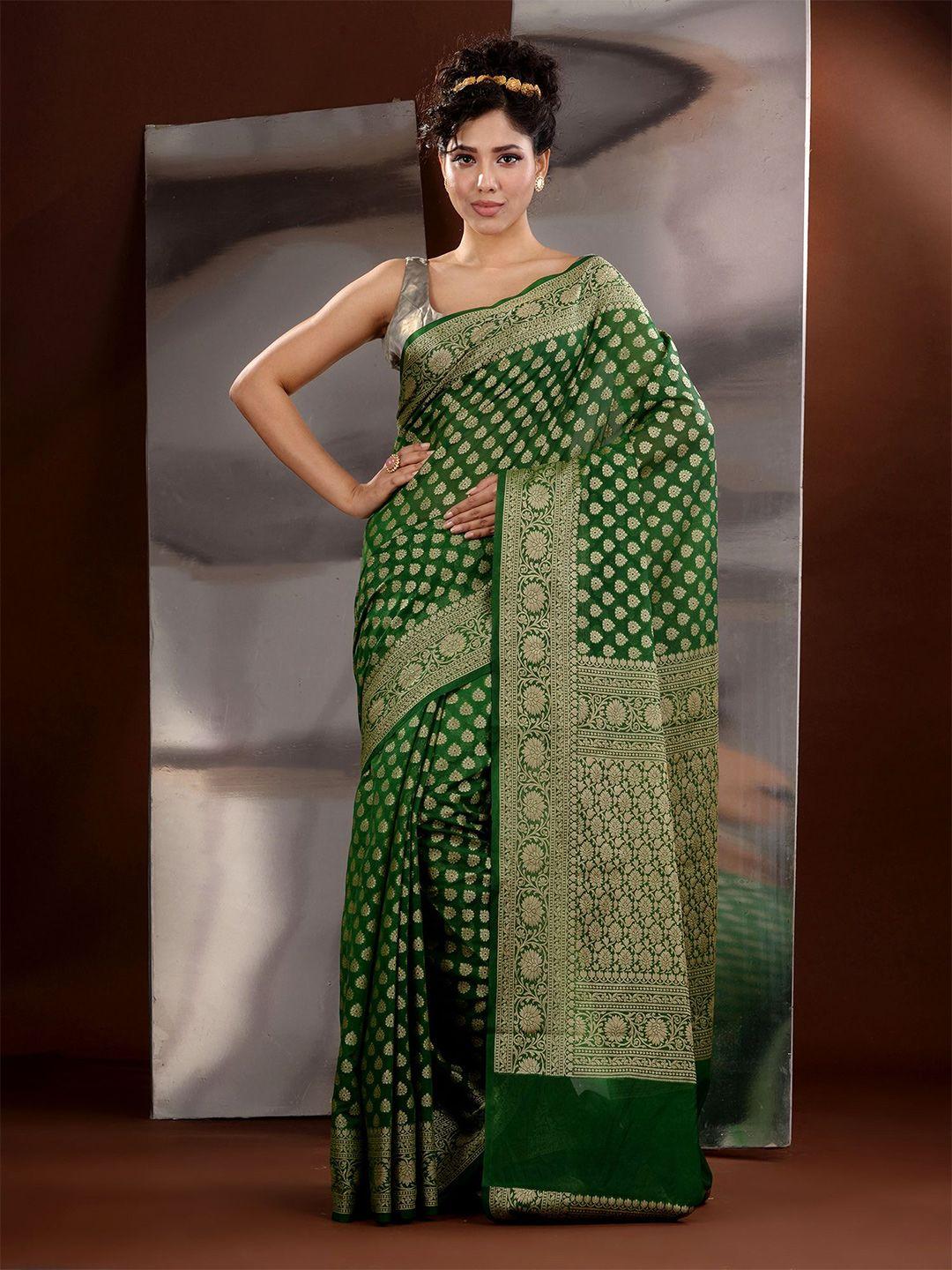 charukriti woven design zari saree