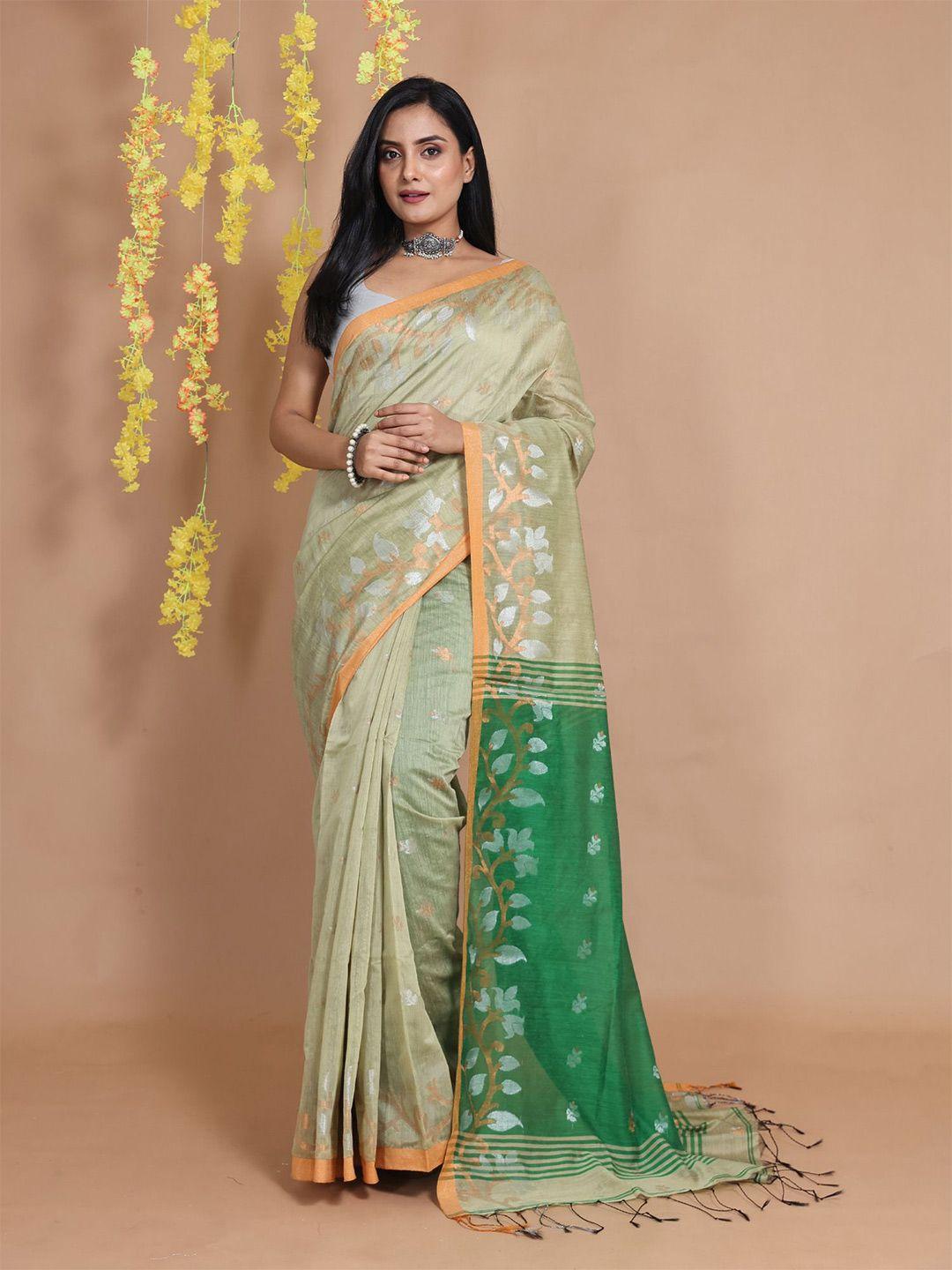 charukriti woven design zari saree