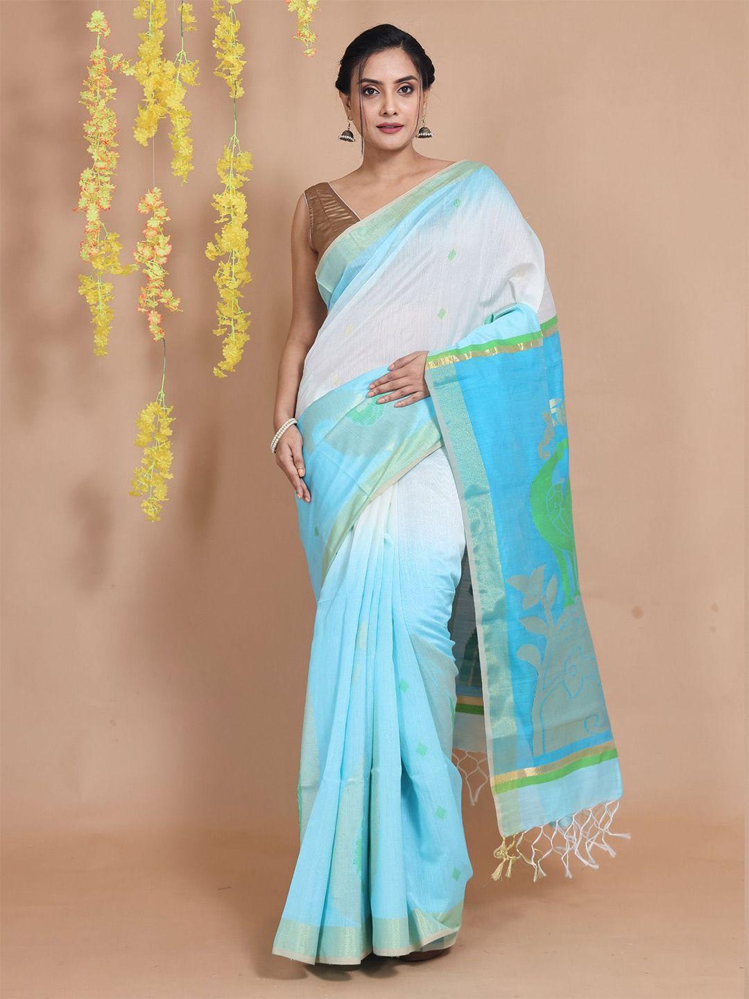 charukriti woven design zari saree