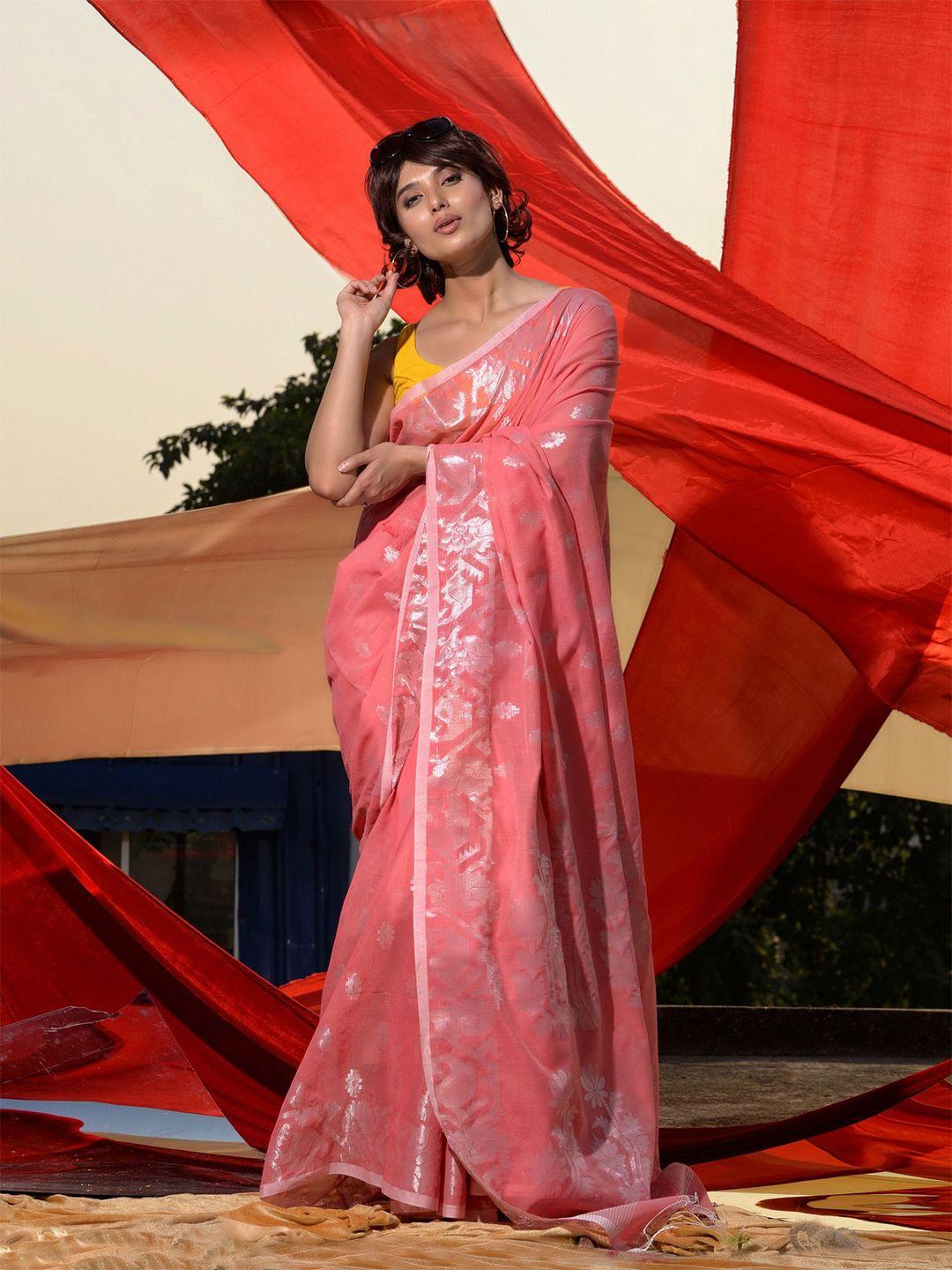 charukriti woven design zari saree