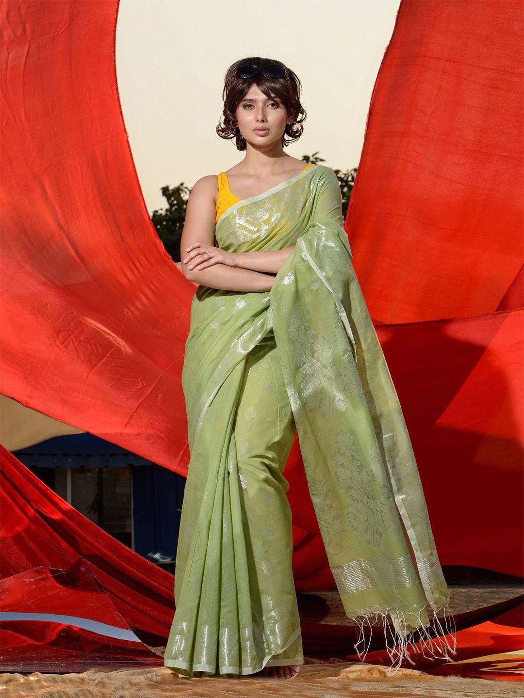 charukriti woven design zari saree