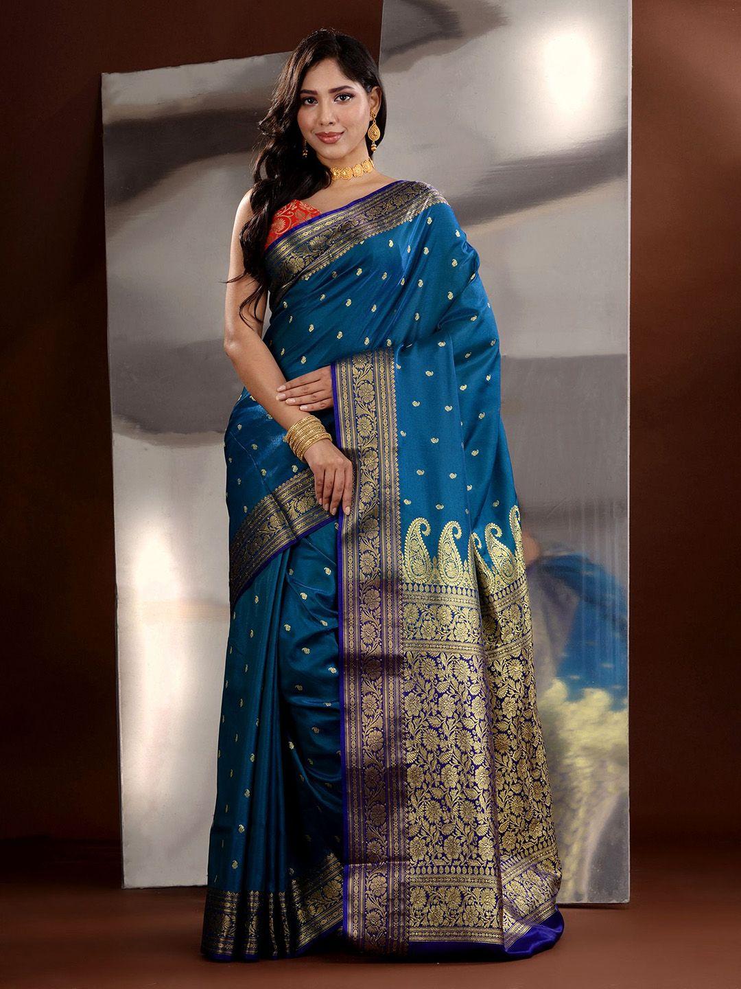 charukriti woven design zari saree