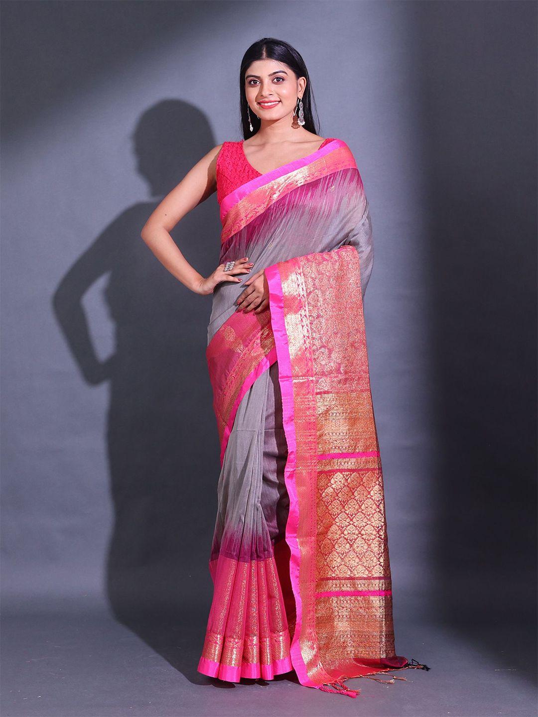 charukriti woven design zari saree