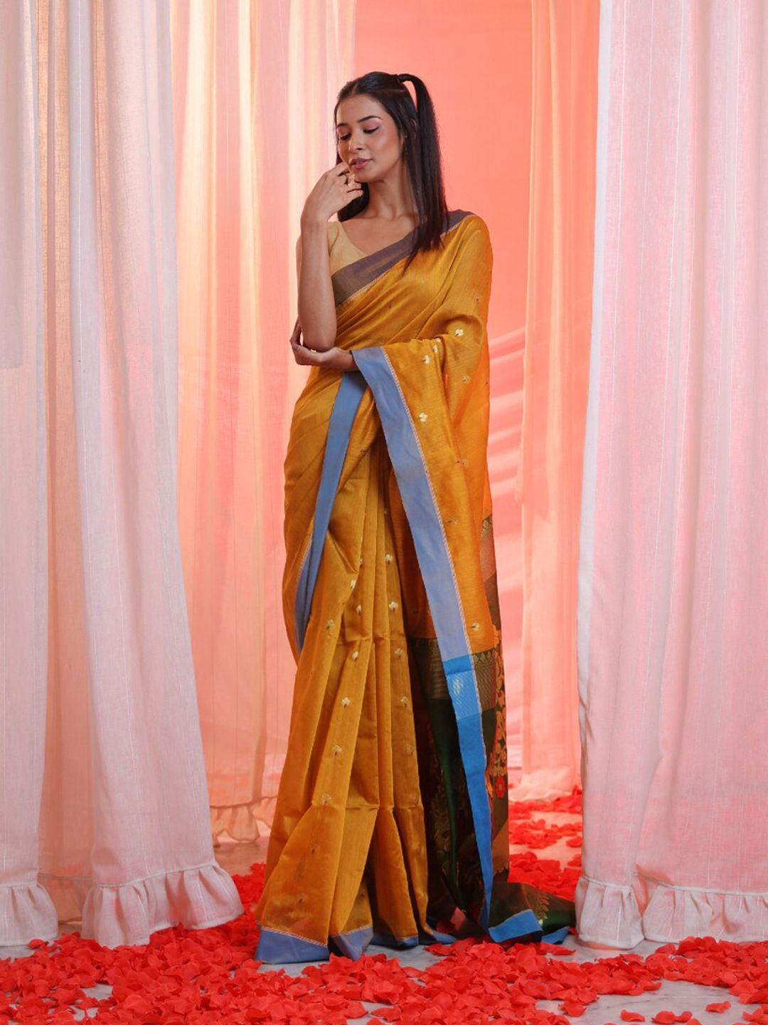 charukriti woven design zari saree