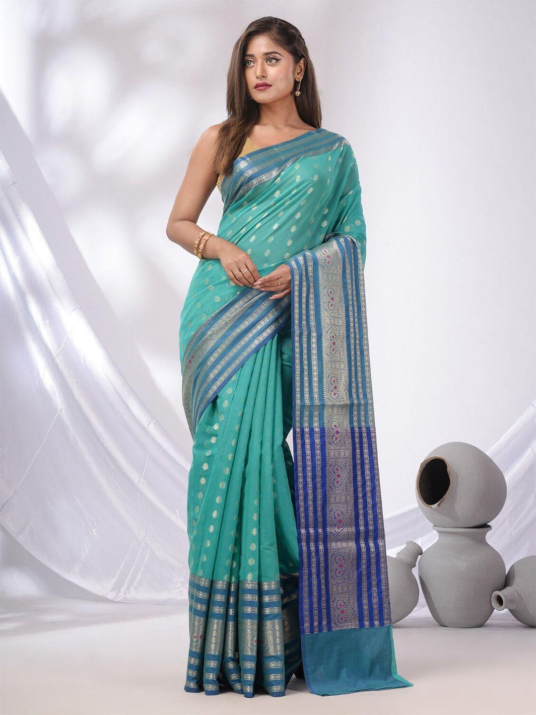 charukriti woven design zari saree