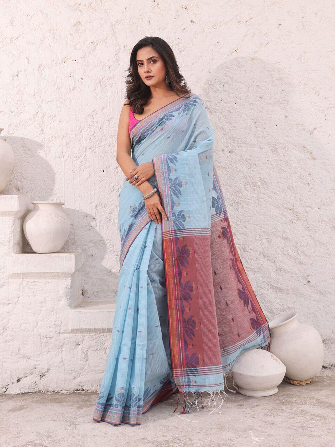 charukriti woven design zari saree