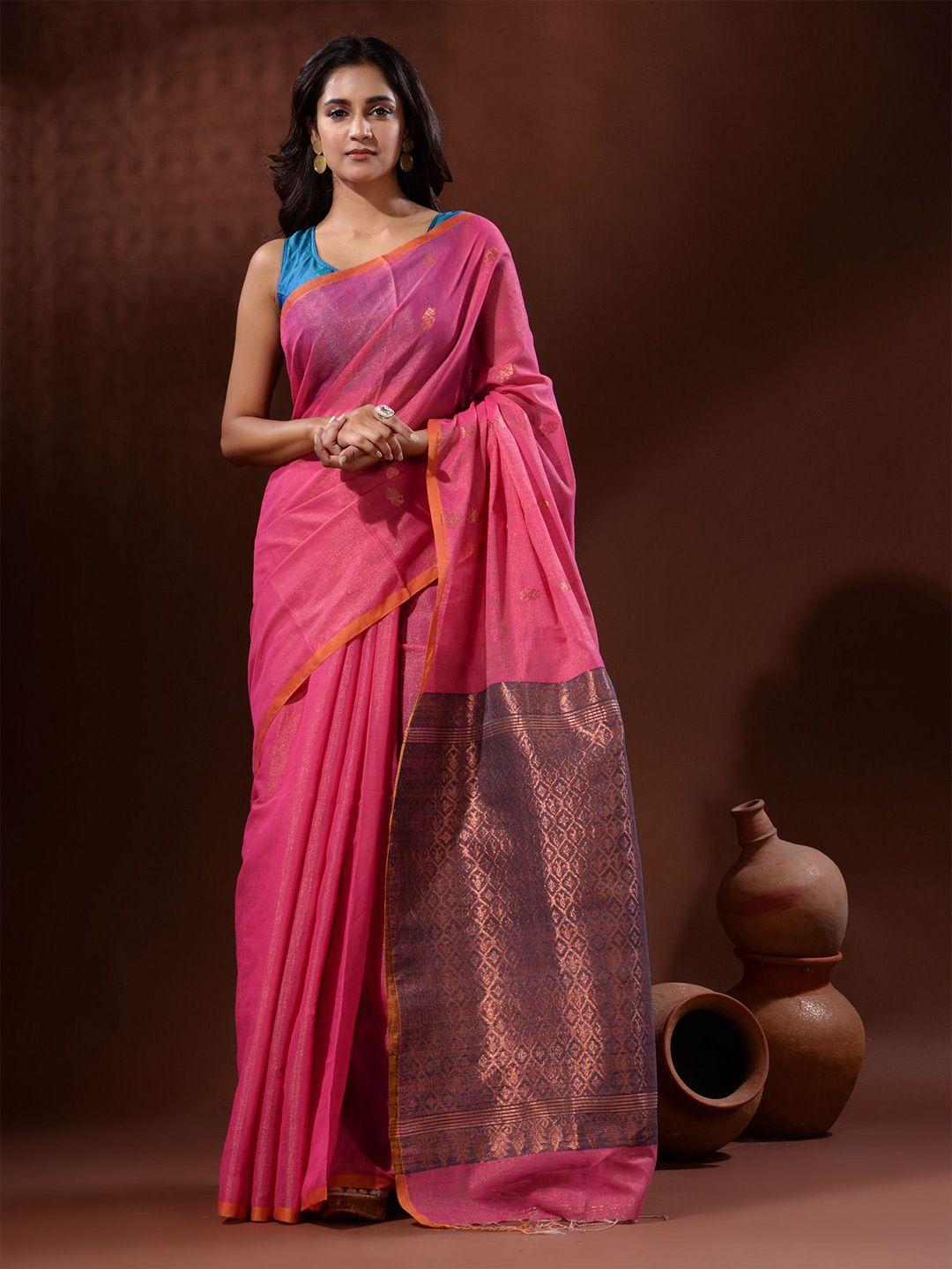 charukriti woven design zari tissue saree