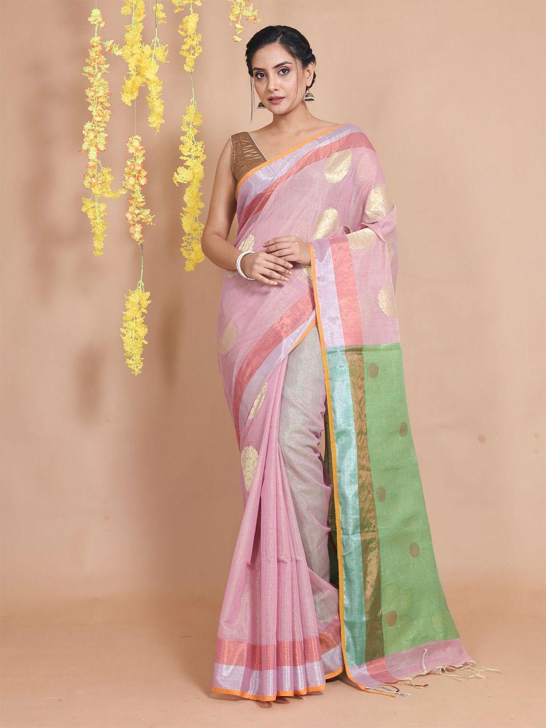 charukriti woven design zari tissue saree