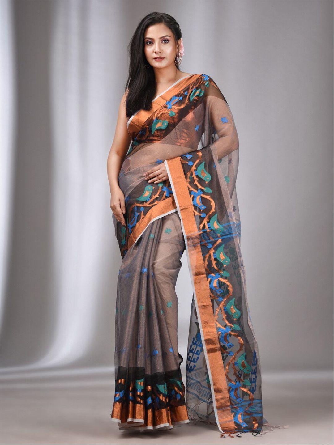 charukriti woven design zari tissue saree