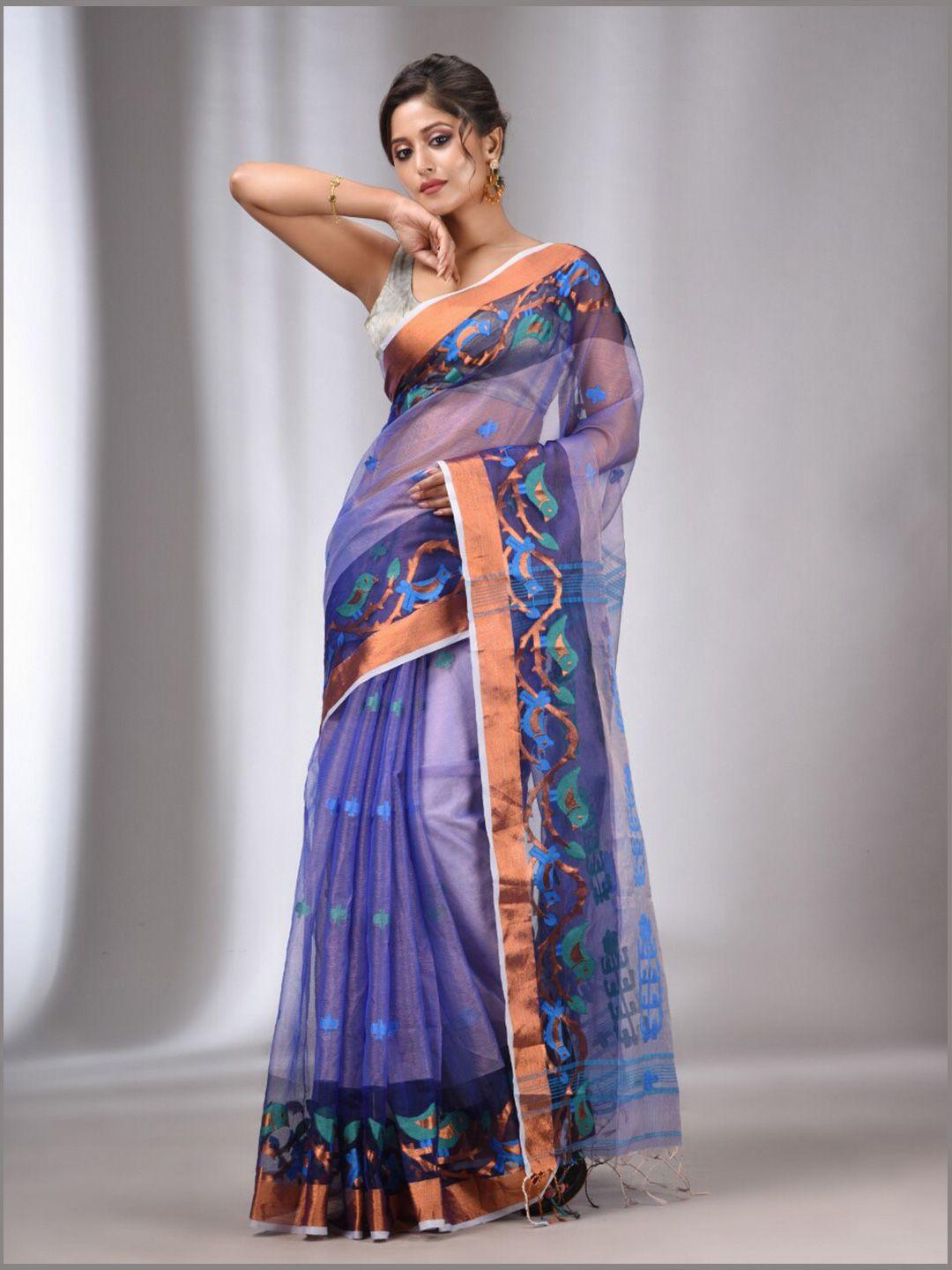 charukriti woven design zari tissue saree